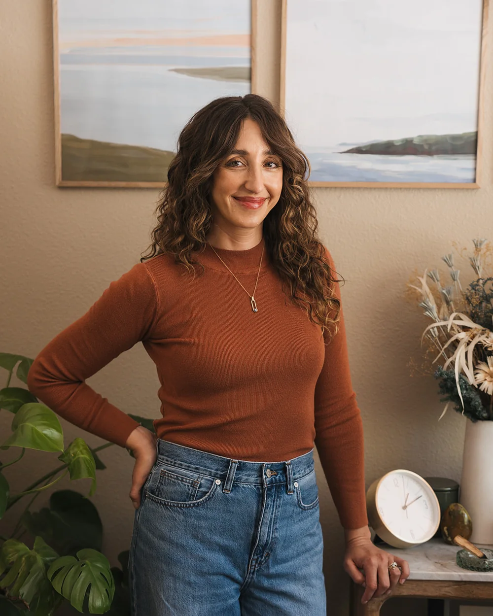 Melissa Campe standing in her office